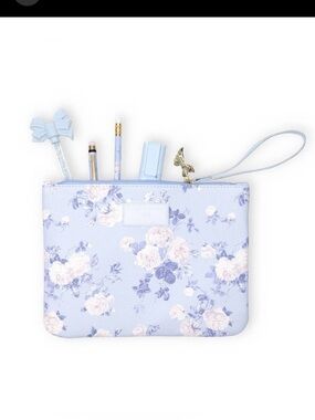 💙 🎯 LoveShackFancy x Target Yoobi Everblooming Rosettes Pencil Case with Strap